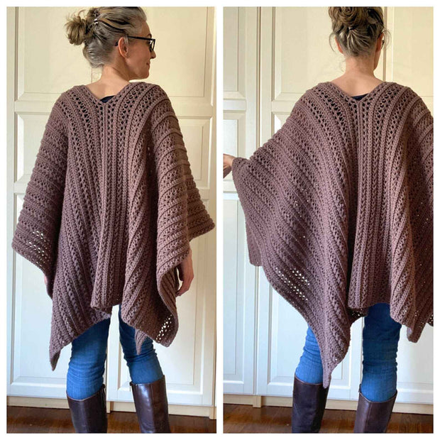 Ruana Wrap Shawl CROCHET PATTERN