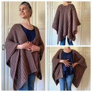 Ruana Wrap Shawl CROCHET PATTERN