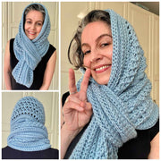 Hoodie Prayer Shawl Crochet PATTERN