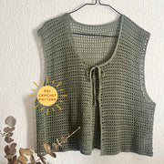 Basic Mesh cardigan Crochet Pattern