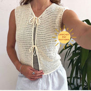 Basic Mesh cardigan Crochet Pattern