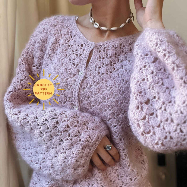 Shelly cardigan Crochet Pattern