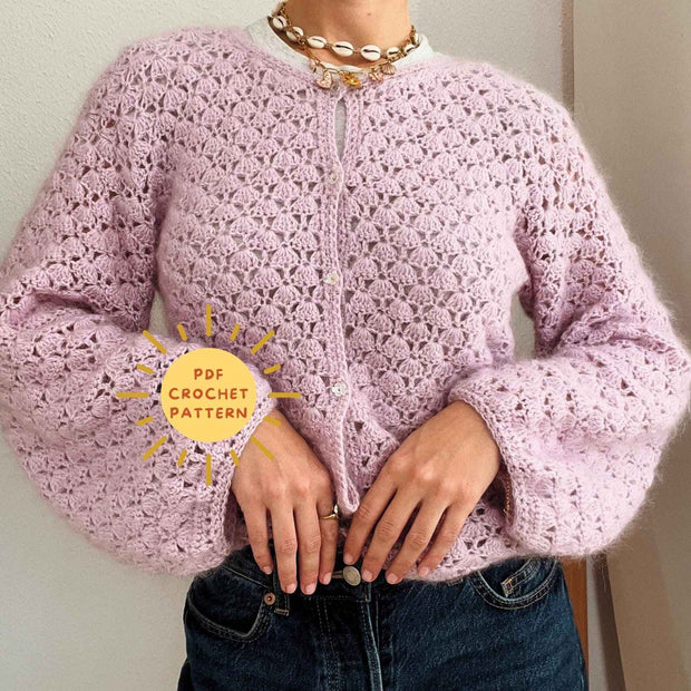 Shelly cardigan Crochet Pattern