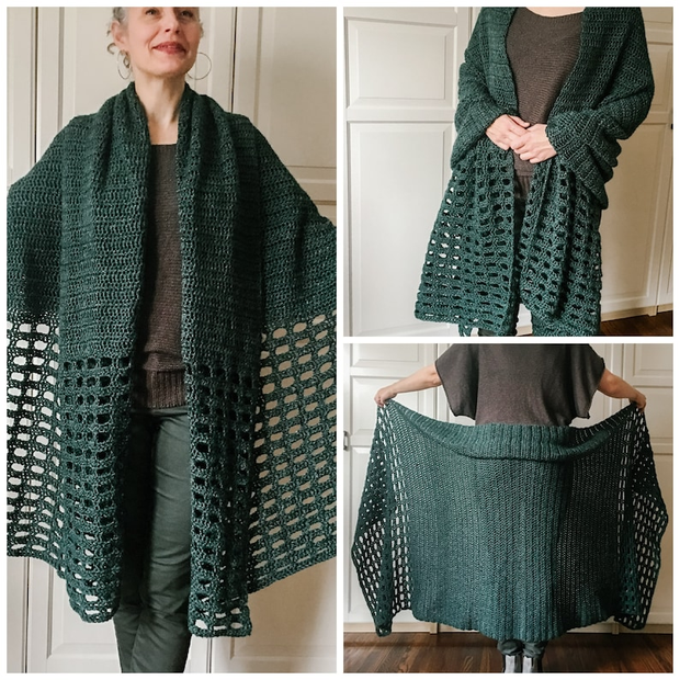 The Velora Wrap Shawl Crochet PATTERN