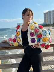 Crochet ROSE Garden Jacket PDF Pattern