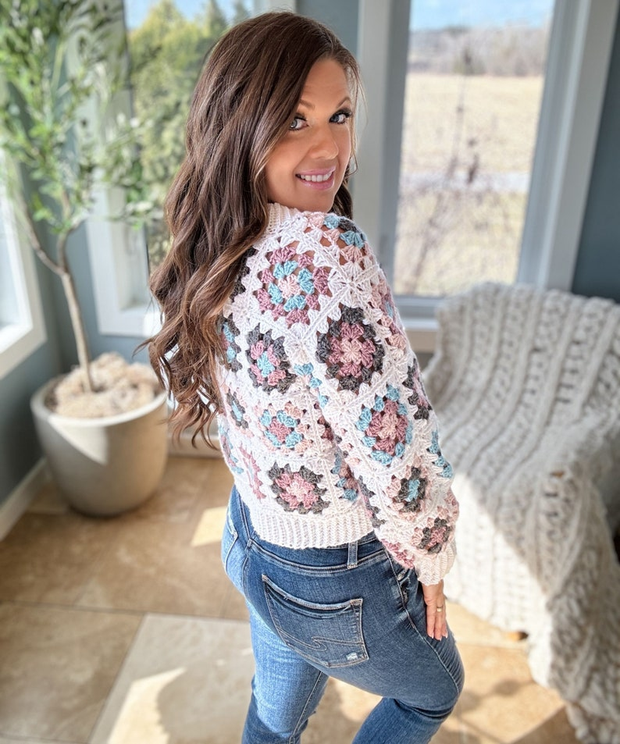 Granny Square Cardigan pdf CROCHET PATTERN