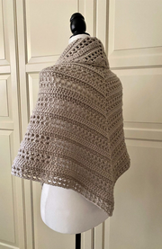 The Prayer Shawl Crochet Gathered Easy PATTERN-