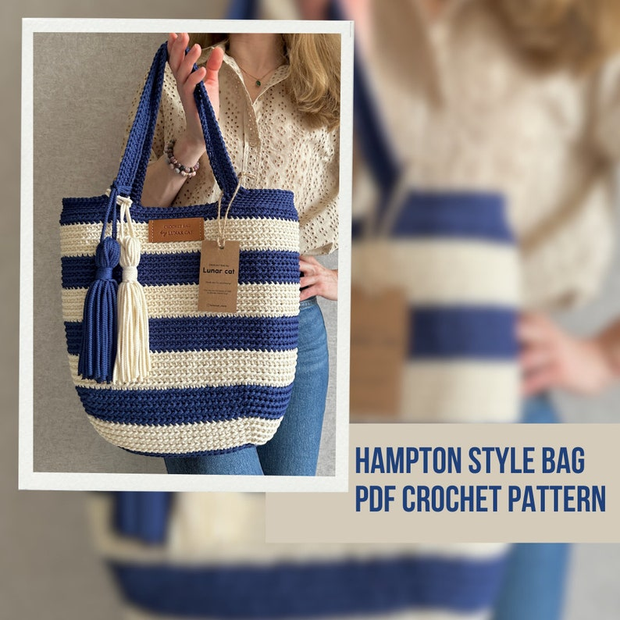 THE Hampton Style Bag Crochet Pattern