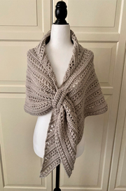 The Prayer Shawl Crochet Gathered Easy PATTERN-