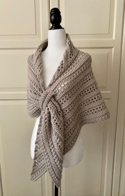 The Prayer Shawl Crochet Gathered Easy PATTERN-