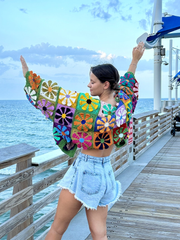 Crochet Daisy Sweater PDF Pattern