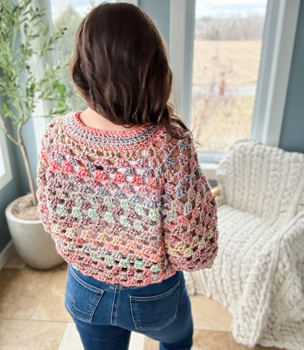 Chunky Granny Cardigan CROCHET PATTERN & VIDEO