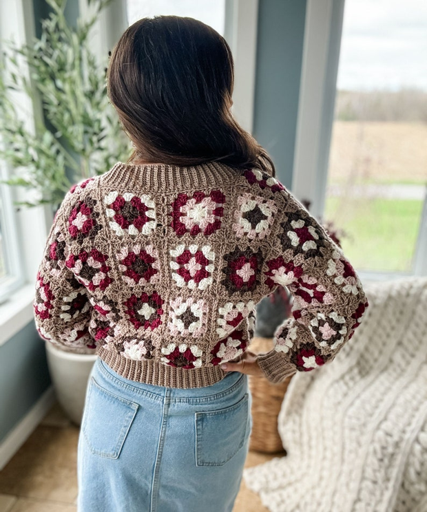 Granny Square Cardigan pdf CROCHET PATTERN